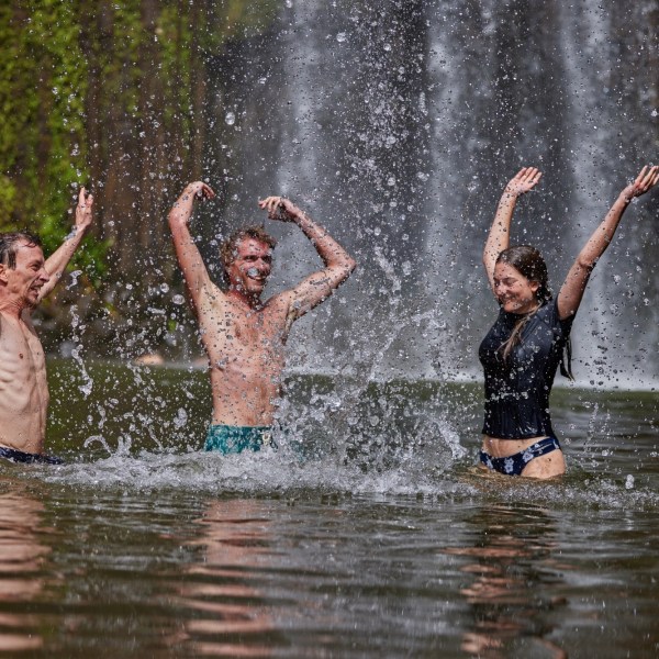 people having fun in Milla Milla Waterfalls